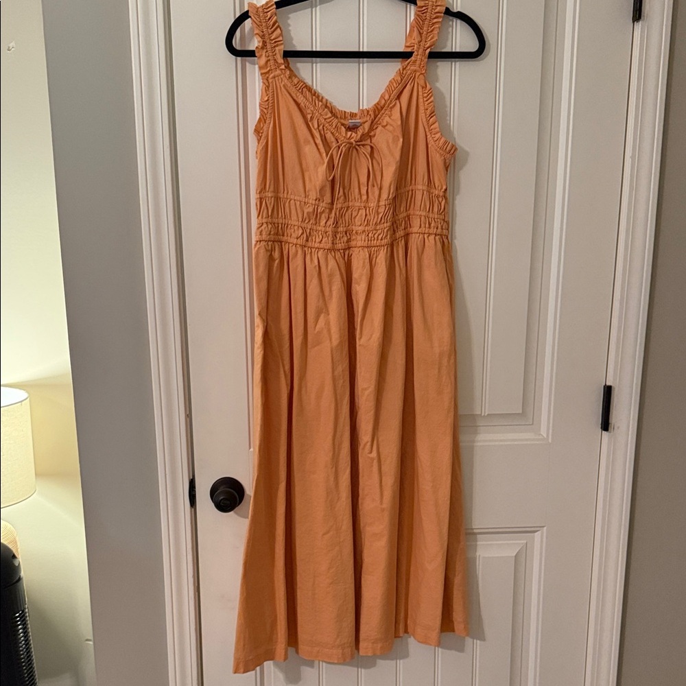 Old Navy Orange Ruffle Dress Size L